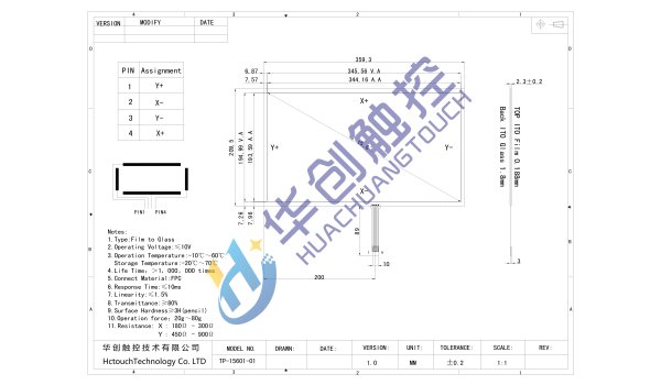 15.6寸電阻觸摸屏